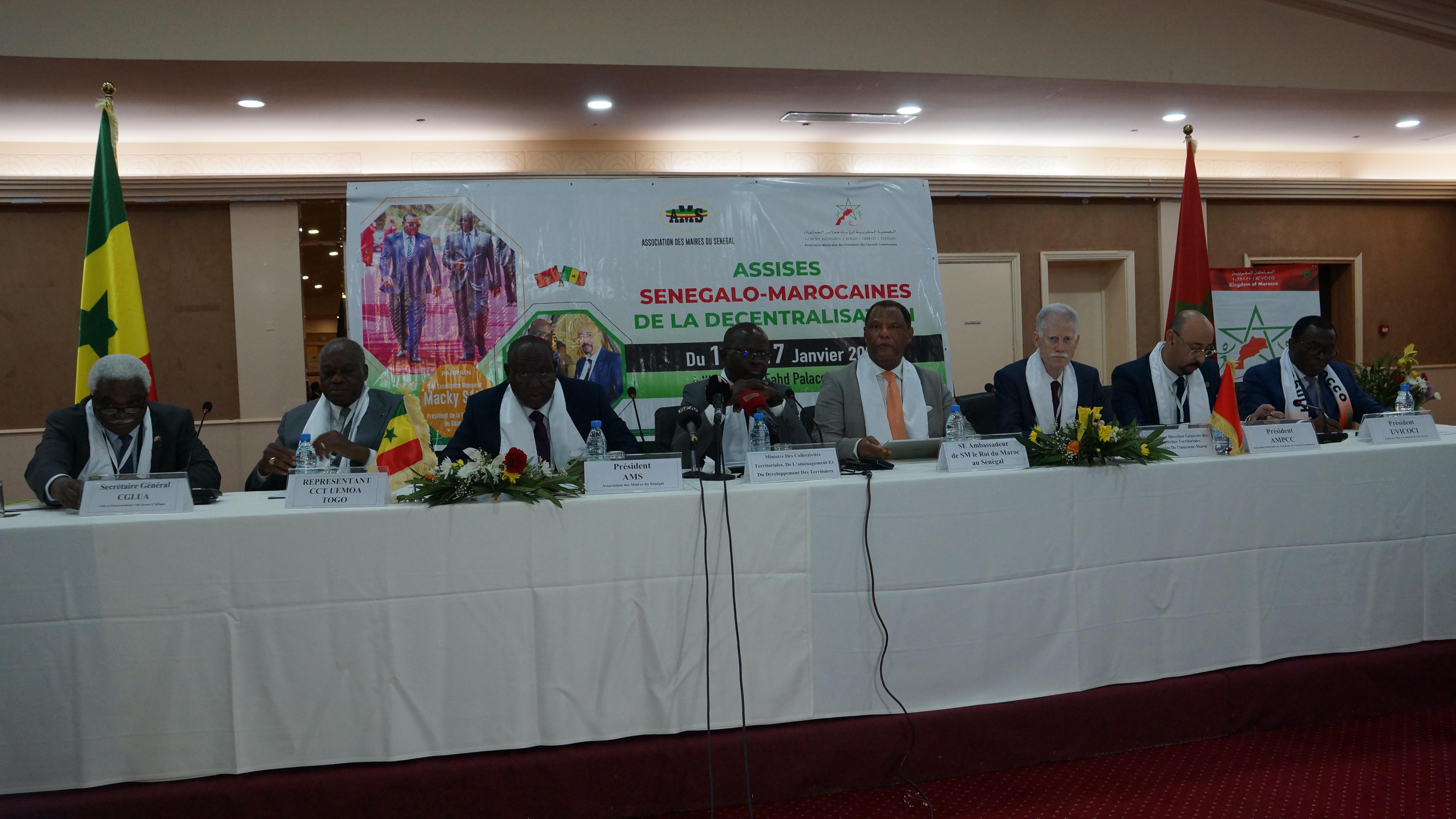 Ouverture à Dakar des travaux des Assises Sénégalo-Marocaines de la Décentralisation